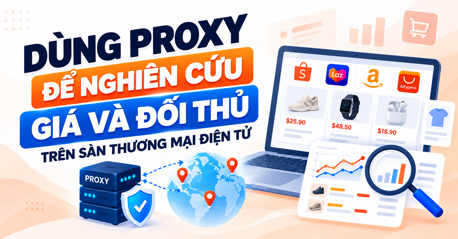 Dùng Proxy nghiên cứu giá và đối thủ